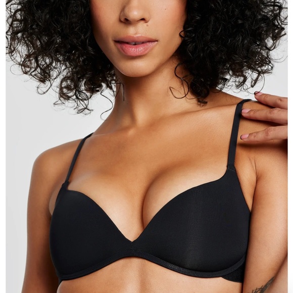 Pepper Zero G Wirefree Lift Up Bra Gravity Defining Size 34AA Black Wireless
